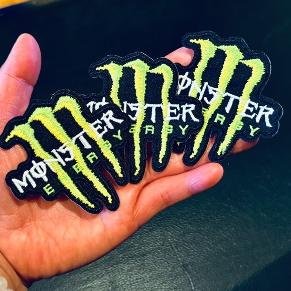 Pack of 2 Monster Energy Patches Monster Energy Iron On Patches - Picture 2 of 3
